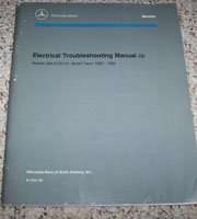 1984 Mercedes Benz 500SE, 500SEL & 500SEC Electrical Troubleshooting Manual