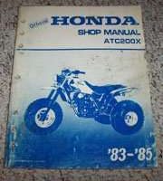 1983 Honda ATC200X Shop Service Repair Manual