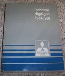 1985 Mitsubishi Montero Technical Highlights Manual