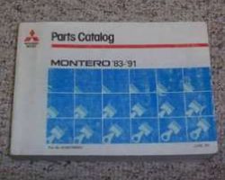 1990 Mitsubishi Montero Parts Catalog