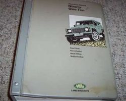 1983 Land Rover Defender Ninety & One Ten Service Manual