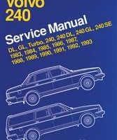 1993 Volvo 240 Service Manual