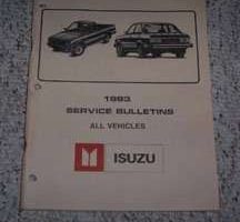 1983 Isuzu I-Mark Service Bulletin Manual