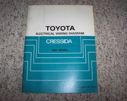 1983 Toyota Cressida Electrical Wiring Diagram Manual