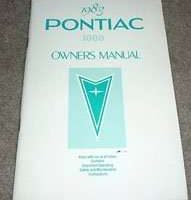1983 Pontiac 1000 Owner's Manual