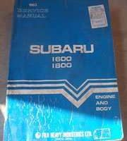 1983 Subaru 1600 & 1800 Service Manual