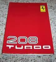 1983 Ferrari 208 Turbo Owner's Manual