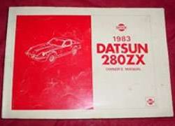 1983 Datsun 280ZX Owner's Manual