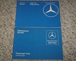 1983 Mercedes Benz 300TD Turbo Diesel Owner's Manual Set