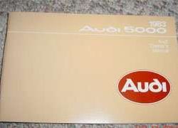 1983 Audi 5000 Owner's Manual