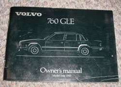 1983 Volvo 760 GLE Owner's Manual