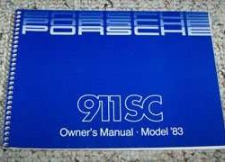 1983 Porsche 911 SC Owner's Manual