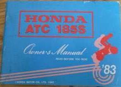 1983 Honda ATC 185S ATV Owner's Manual