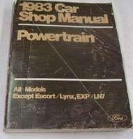 1983 Ford Thunderbird Powertrain Service Manual