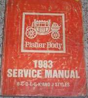 1983 Chevrolet Impala Fisher Body Service Manual