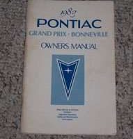 1983 Pontiac Bonneville & Grand Prix Owner's Manual