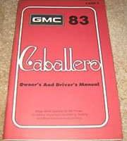 1983 GMC Caballero Owner's Manual