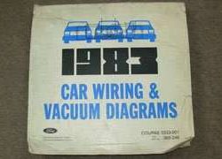 1983 Mercury Cougar Large Format Electrical Wiring Diagrams Manual