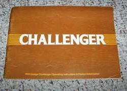 1983 Dodge Challenger Owner's Manual