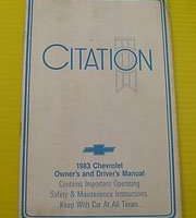1983 Chevrolet Citation Owner's Manual