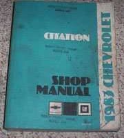 1983 Chevrolet Citation Service Manual
