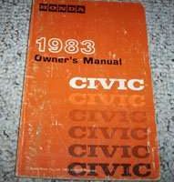 1983 Honda Civic Owner's Manual