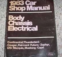 1983 Ford LTD Body, Chassis & Electrical Service Manual