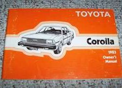 1983 Toyota Corolla Owner's Manual