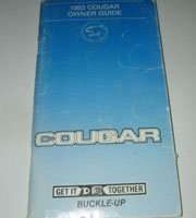 1983 Mercury Cougar Owner's Manual