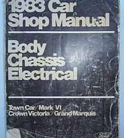 1983 Ford Crown Victoria Body Chassis Electrical Service Manual