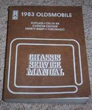 1983 Oldsmobile Toronado Chassis Service Manual