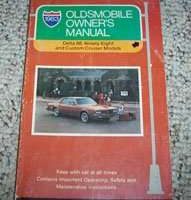 1983 Oldsmobile Delta 88, Custom Cruiser & Ninety-Eight Owner's Manual