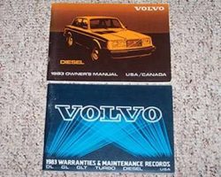 1983 Volvo 240 Diesel Owner's Manual Set