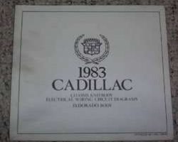 1983 Cadillac Eldorado Body Foldout Electrical Wiring Circuit Diagrams Manual