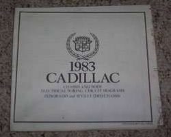 1983 Cadillac Eldorado & Seville DFI Chassis Foldout Electrical Wiring Circuit Diagrams Manual