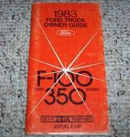 1983 Ford F-Series Truck 100-350 Owner's Manual