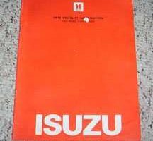 1983 Isuzu Impulse New Product Information Manual