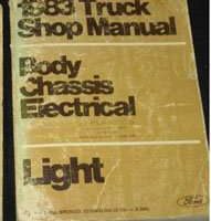 1983 Ford F-100, F-250 & F-350, Bronco & Econoline E-100, E-150, E-250 & E-350 Body, Chassis & Electrical Service Manual