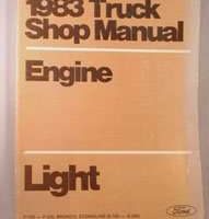 1983 Ford F-100 Truck Engine Service Manual