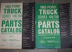 1983 Ford Bronco Parts Catalog Text & Illustrations