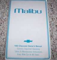1983 Chevrolet Malibu Owner's Manual