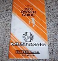1983 Ford Mustang Owner's Manual