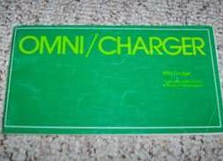 1983 Dodge Omni & Charger Owner's Manual