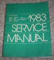 1983 Dodge Rampage Chassis & Body Service Manual