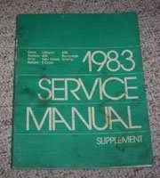 1983 Dodge Omni Service Manual Supplement