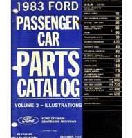 1983 Ford EXP Parts Catalog Illustrations