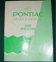 1983 Pontiac Phoenix & 6000 Service Manual