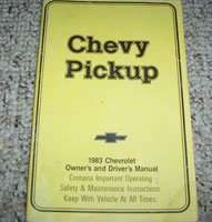 1983 Chevrolet Pickup Truck Owner's Manual