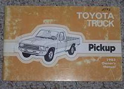 1983 Toyota Pickup Owner's Manual