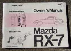 1983 Mazda RX-7 Owner's Manual